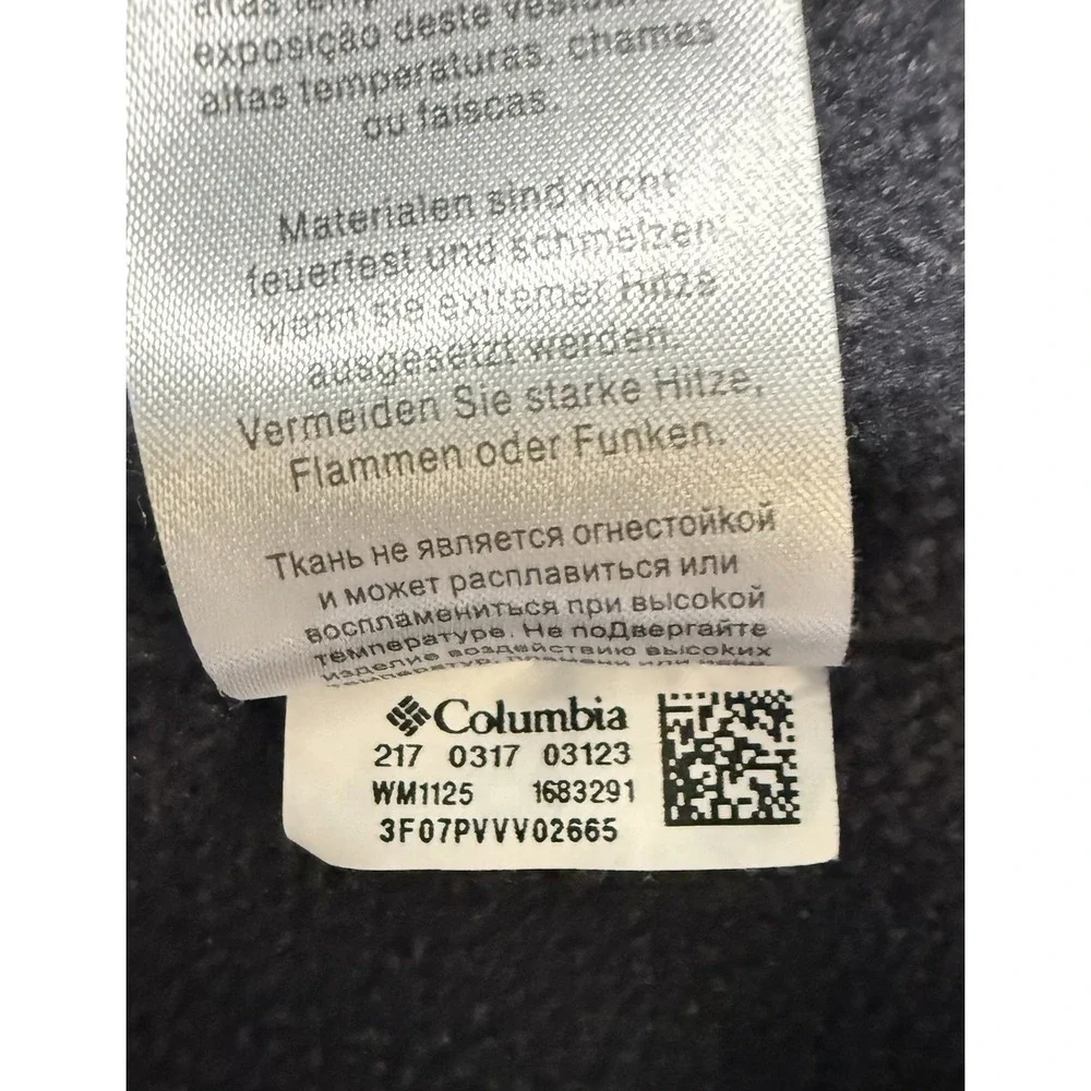 Columbia Jacket Mens Medium Blue Fleece Lined Full Zip Outdoor Windbreaker Coat